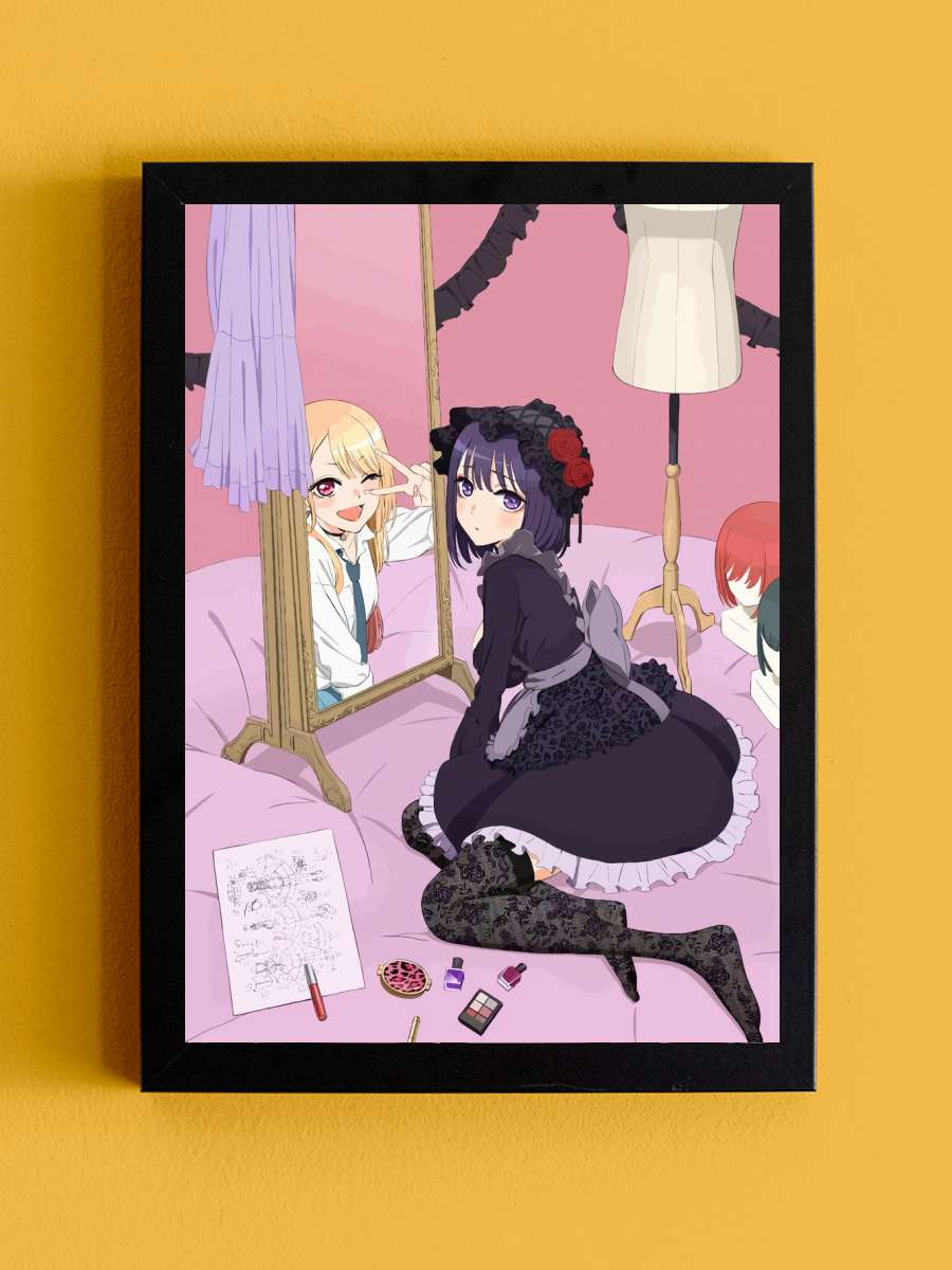 Marin Kitagawa Anime Tablo Siyah Çerçeveli Yüksek Kalite Anime Duvar Poster Tablo - En İyi Fiyatlarla