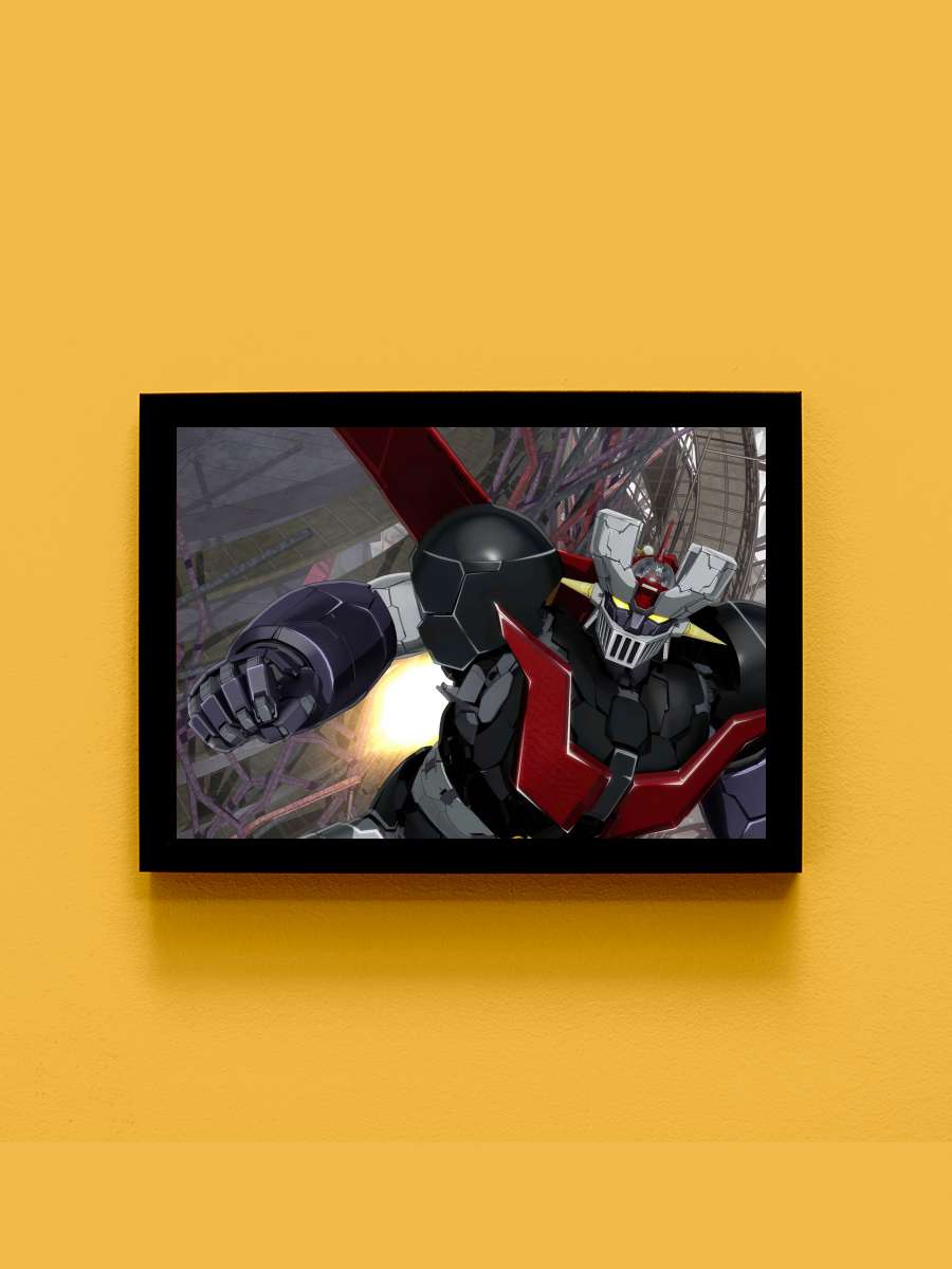 MAZINGER Z INFINITY Anime Tablo Siyah Çerçeveli Yüksek Kalite Anime Duvar Poster Tablo - En İyi Fiyatlarla