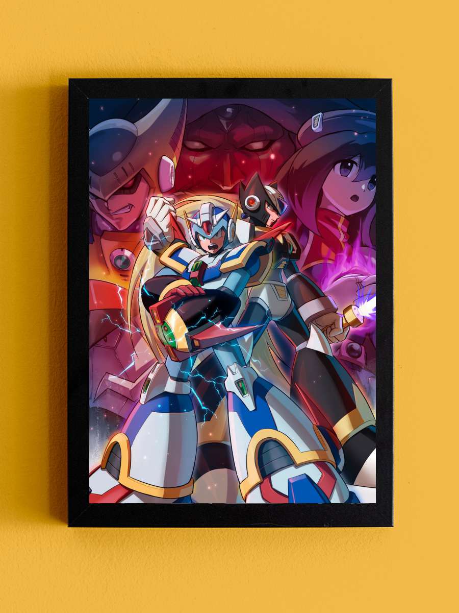 Megamen The Last Anime Tablo Siyah Çerçeveli Yüksek Kalite Anime Duvar Poster Tablo - En İyi Fiyatlarla