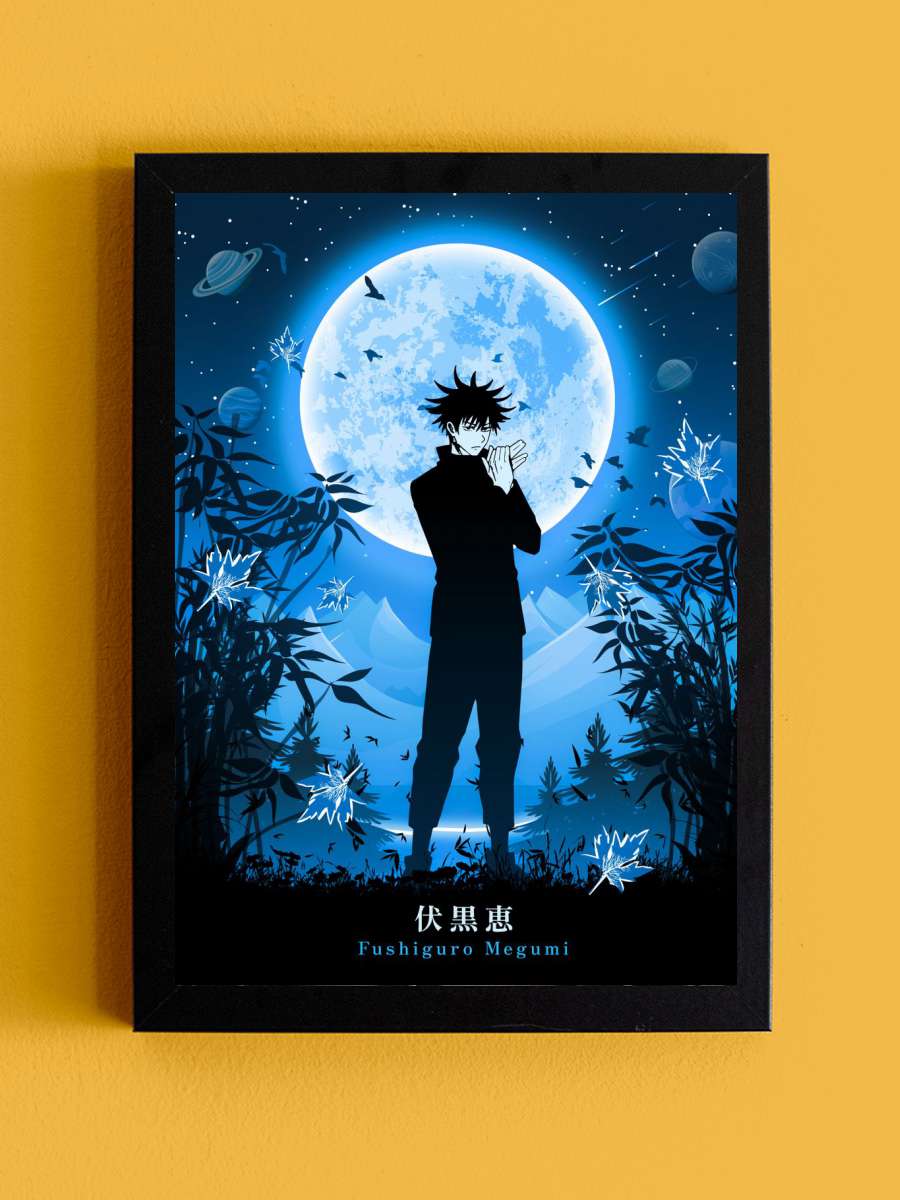 Megumi Jujutsu Kaisen Anime Tablo Siyah Çerçeveli Yüksek Kalite Anime Duvar Poster Tablo - En İyi Fiyatlarla