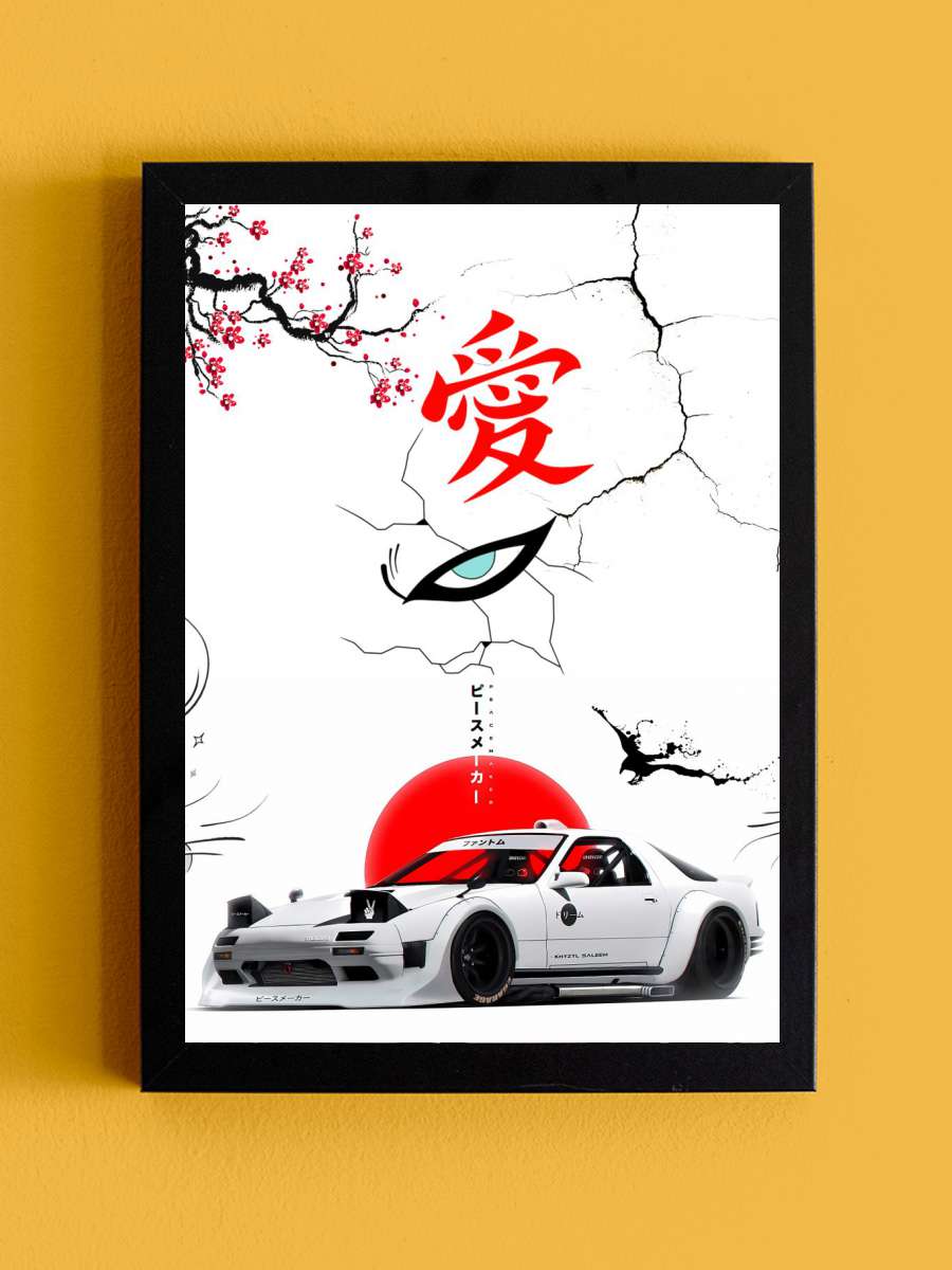 miata japanese anime Anime Tablo Siyah Çerçeveli Yüksek Kalite Anime Duvar Poster Tablo - En İyi Fiyatlarla