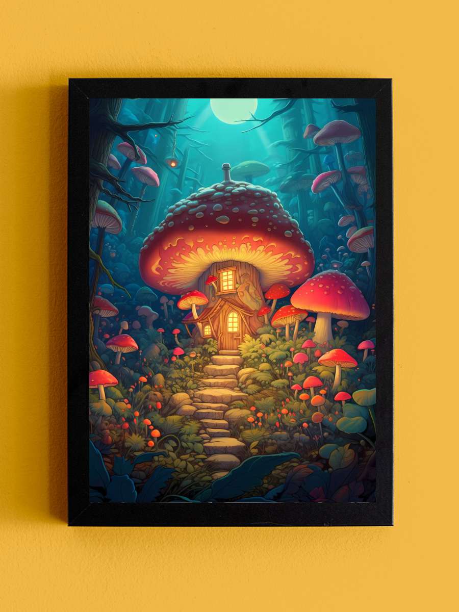 Midnight Moon House Anime Tablo Siyah Çerçeveli Yüksek Kalite Anime Duvar Poster Tablo - En İyi Fiyatlarla