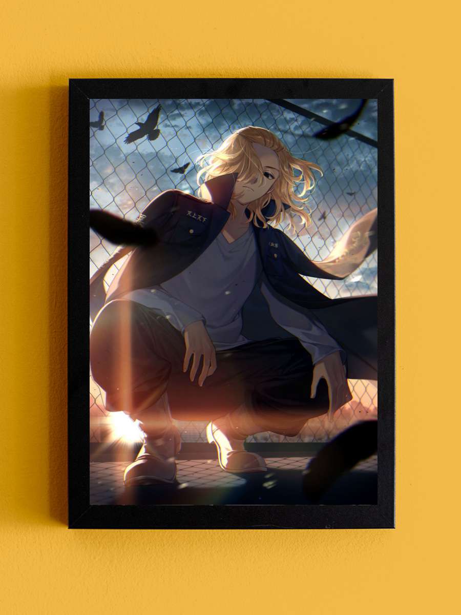 mikey tokyo revengers Anime Tablo Siyah Çerçeveli Yüksek Kalite Anime Duvar Poster Tablo - En İyi Fiyatlarla