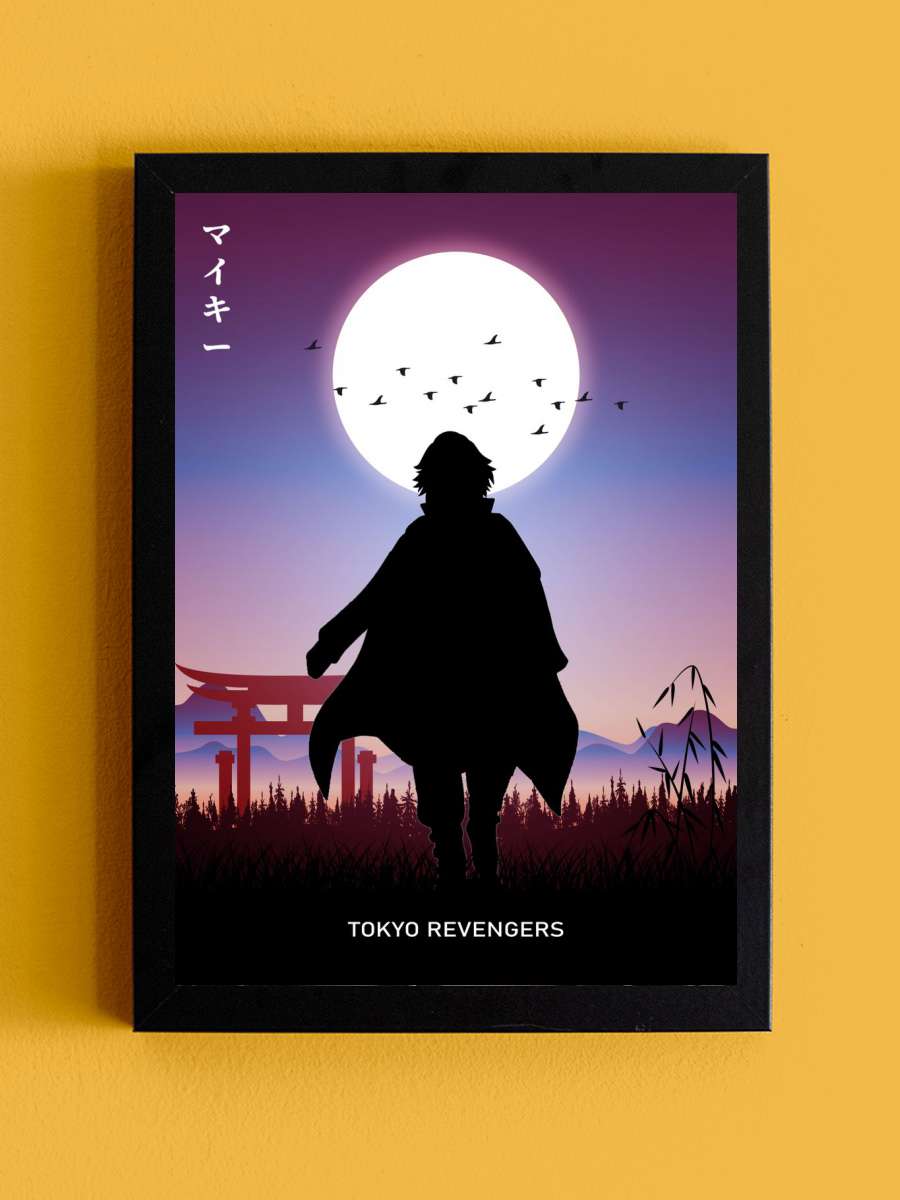 Mikey Tokyo Revengers Anime Tablo Siyah Çerçeveli Yüksek Kalite Anime Duvar Poster Tablo - En İyi Fiyatlarla