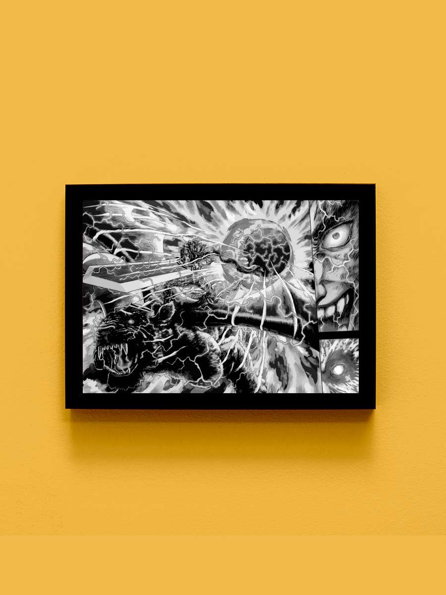 Mission Impossible x Guts Anime Tablo Siyah Çerçeveli Yüksek Kalite Anime Duvar Poster Tablo - En İyi Fiyatlarla