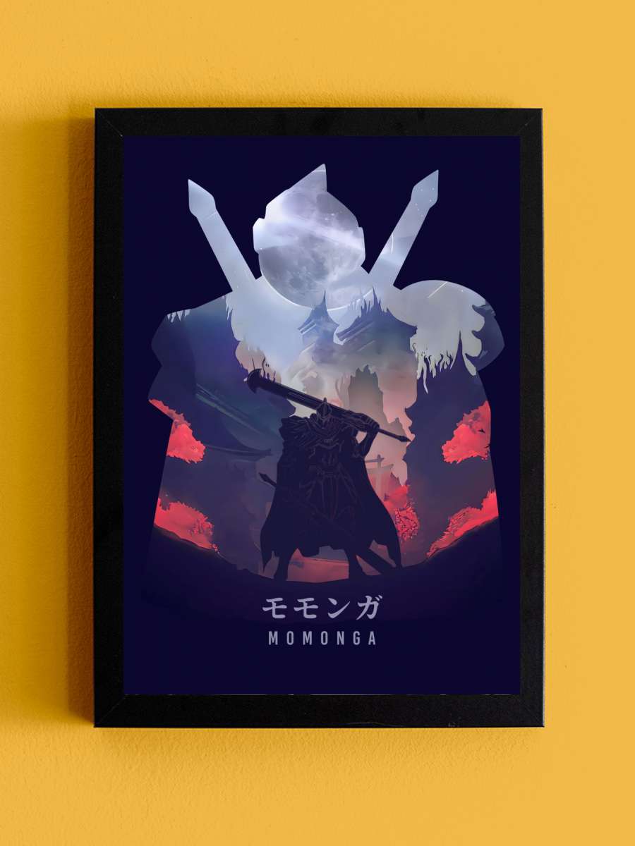 Momonga Overlord Anime Anime Tablo Siyah Çerçeveli Yüksek Kalite Anime Duvar Poster Tablo - En İyi Fiyatlarla