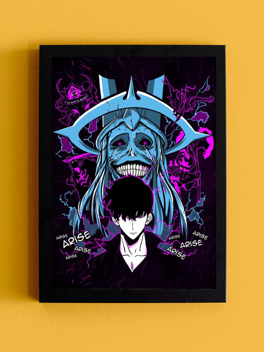 Monarch Of Shadows Anime Tablo Siyah Çerçeveli Yüksek Kalite Anime Duvar Poster Tablo - En İyi Fiyatlarla