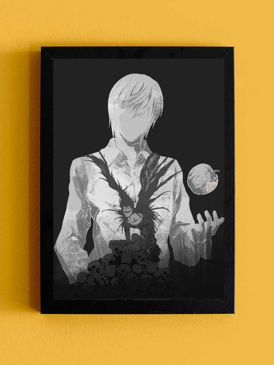 Monochrome Kira Anime Tablo Siyah Çerçeveli Yüksek Kalite Anime Duvar Poster Tablo - En İyi Fiyatlarla