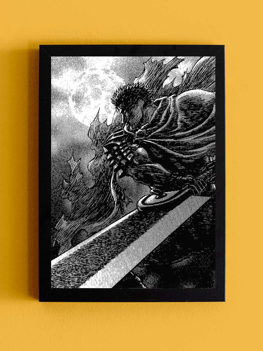 Moon Knight Anime Tablo Siyah Çerçeveli Yüksek Kalite Anime Duvar Poster Tablo - En İyi Fiyatlarla