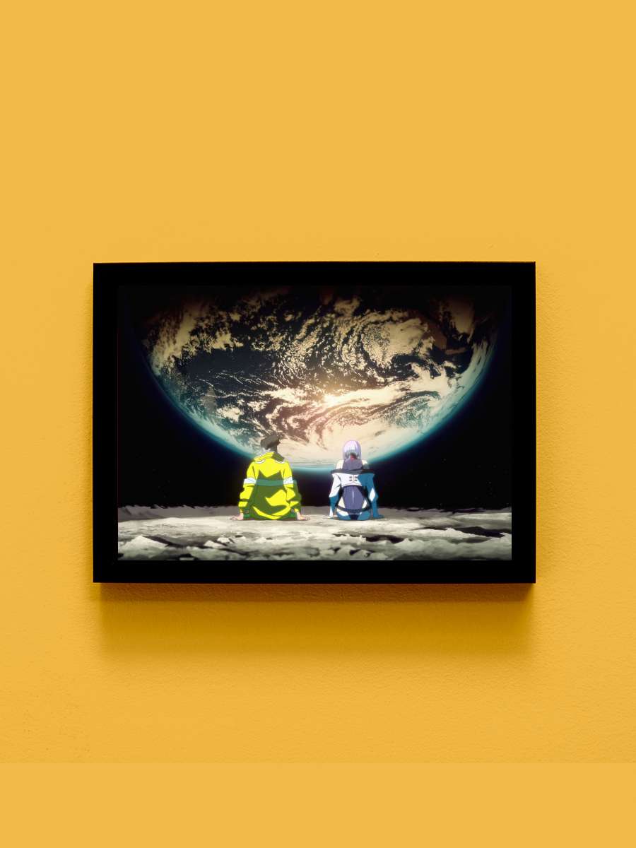 Moon Trip Anime Tablo Siyah Çerçeveli Yüksek Kalite Anime Duvar Poster Tablo - En İyi Fiyatlarla