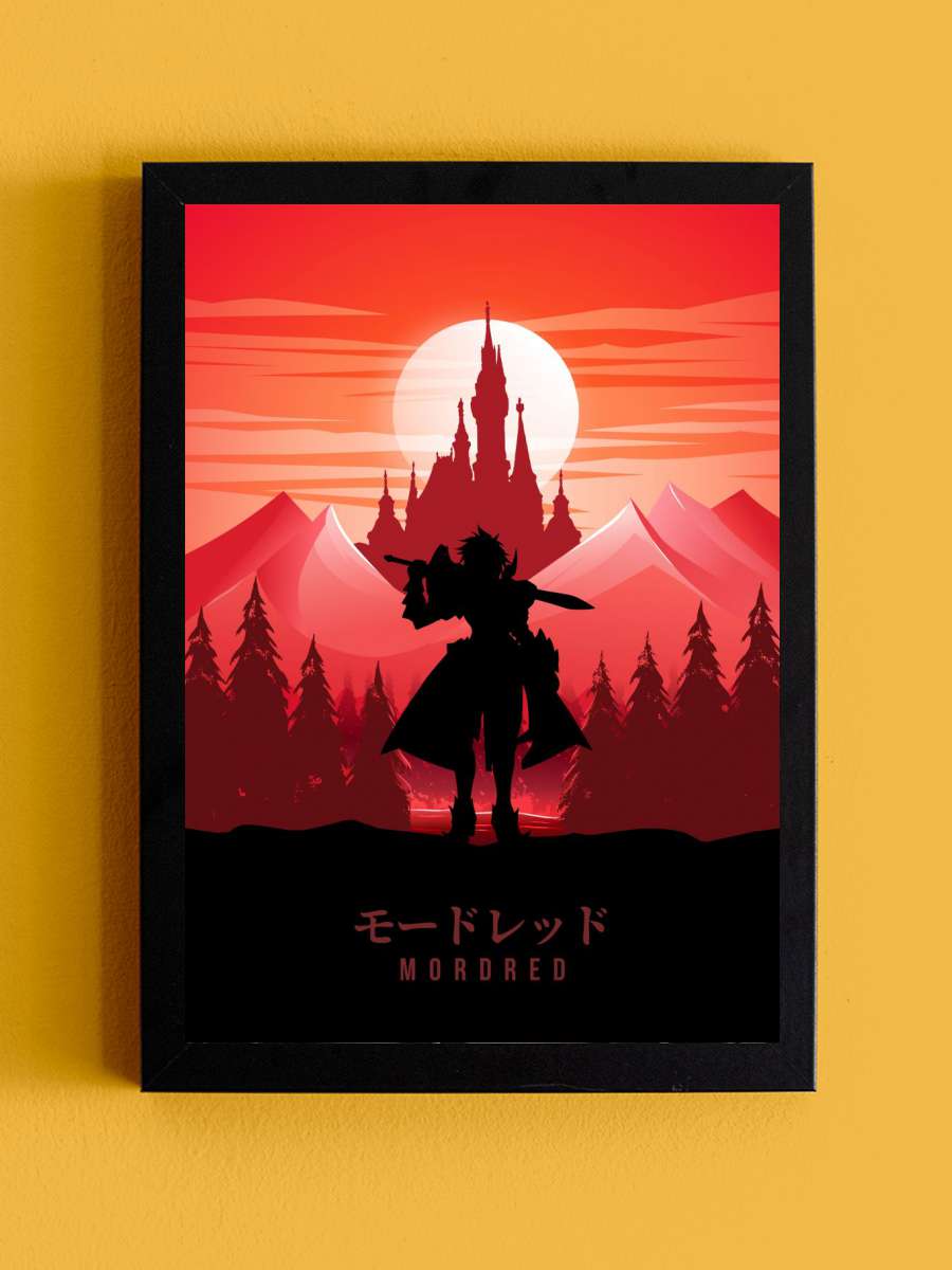 Mordred Fate Anime Tablo Siyah Çerçeveli Yüksek Kalite Anime Duvar Poster Tablo - En İyi Fiyatlarla