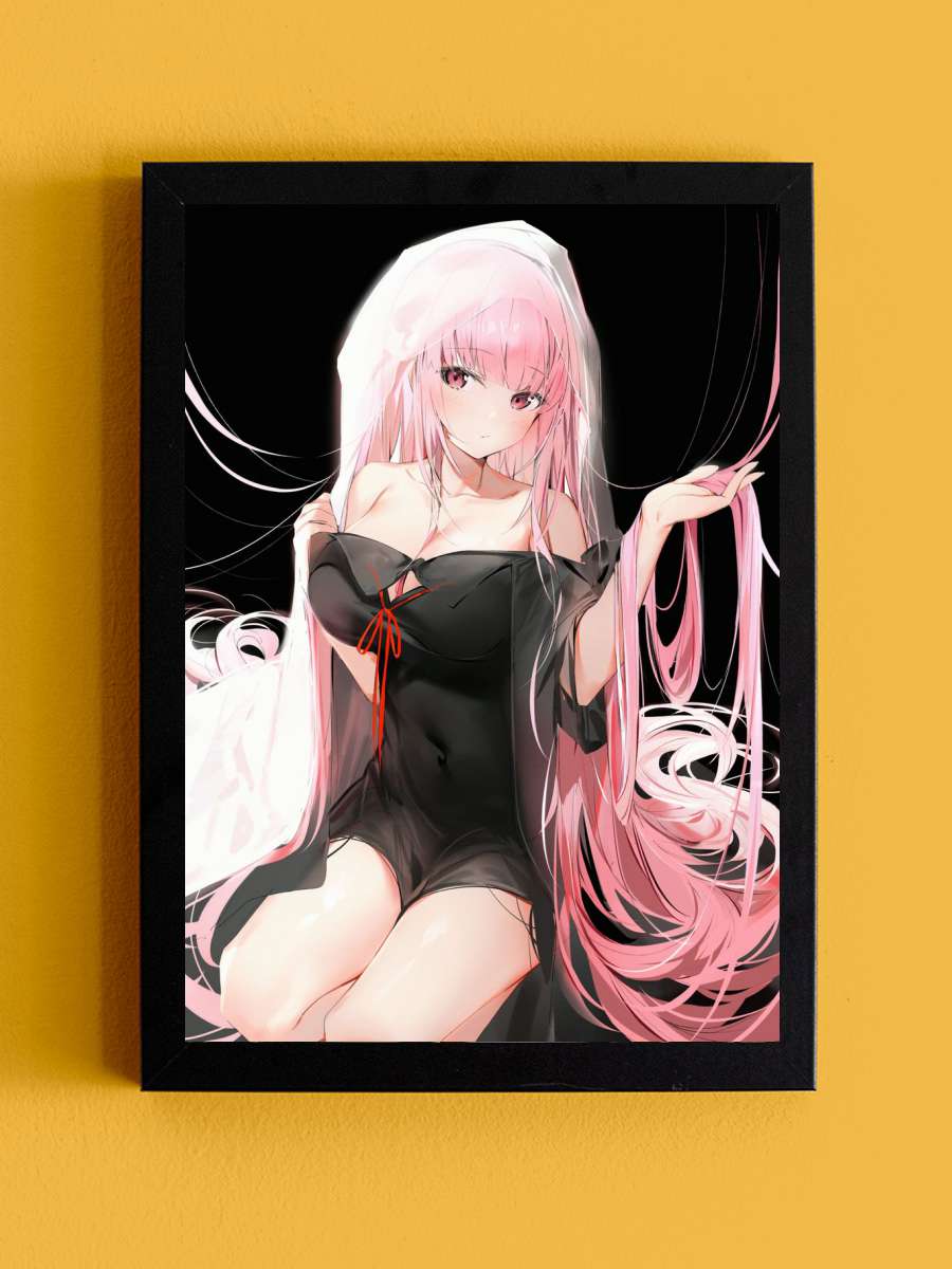 Mori Calliope Reaper Anime Tablo Siyah Çerçeveli Yüksek Kalite Anime Duvar Poster Tablo - En İyi Fiyatlarla