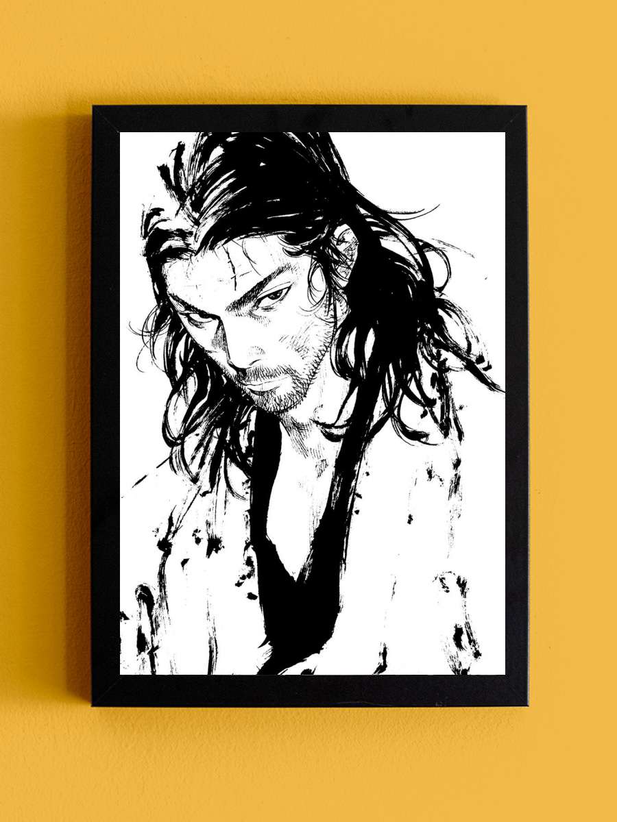 musashi miyamoto Anime Tablo Siyah Çerçeveli Yüksek Kalite Anime Duvar Poster Tablo - En İyi Fiyatlarla