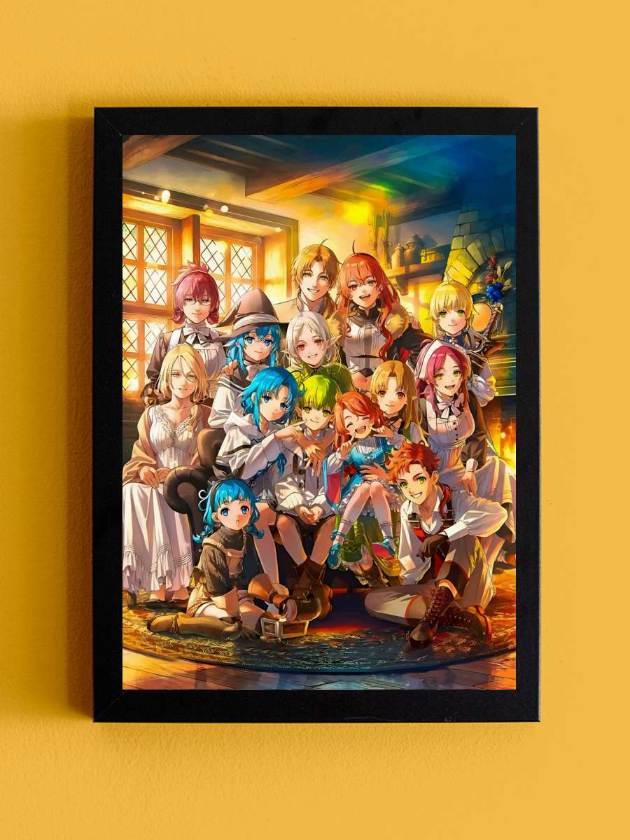 Mushoku tensei anime Anime Tablo Siyah Çerçeveli Yüksek Kalite Anime Duvar Poster Tablo - En İyi Fiyatlarla
