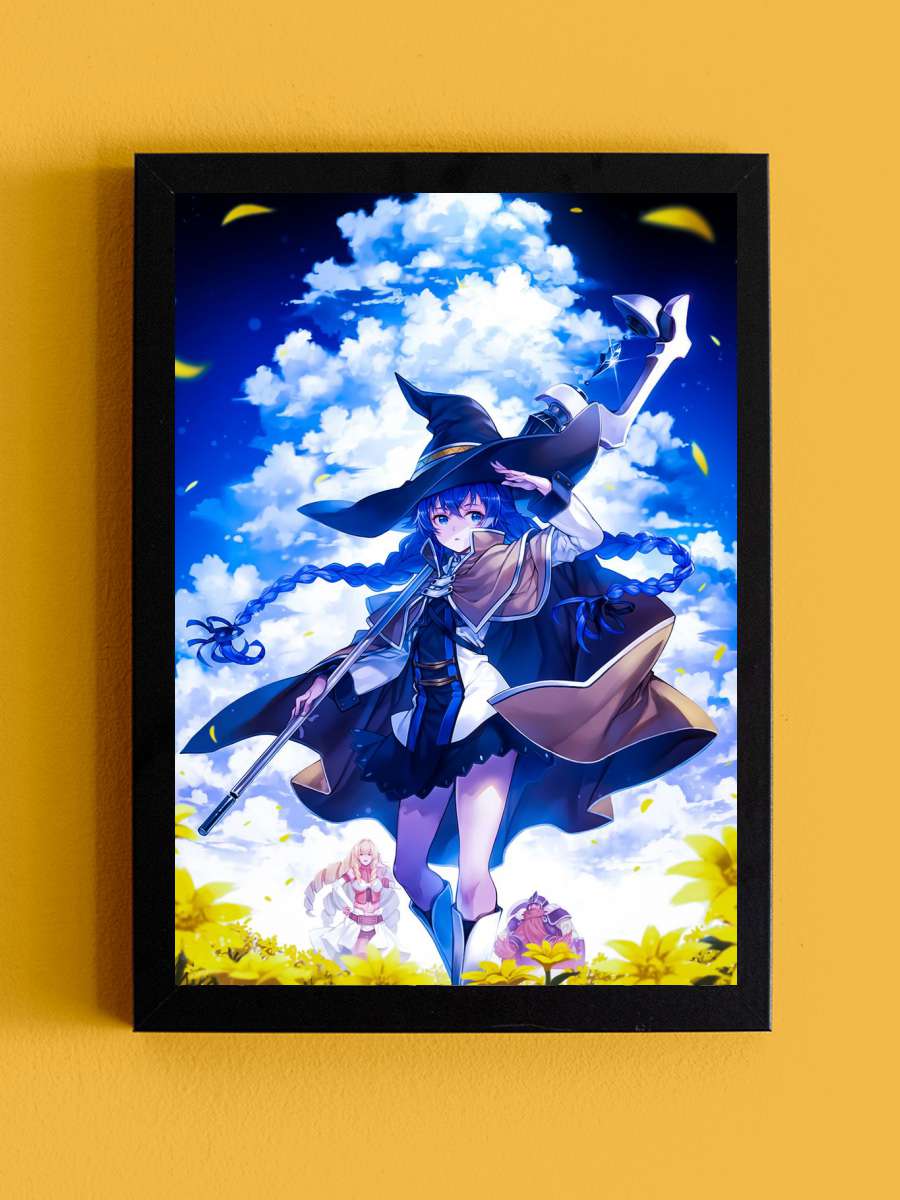 Mushoku Tensei Anime Tablo Siyah Çerçeveli Yüksek Kalite Anime Duvar Poster Tablo - En İyi Fiyatlarla