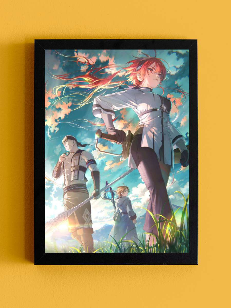mushoku tensei Anime Tablo Siyah Çerçeveli Yüksek Kalite Anime Duvar Poster Tablo - En İyi Fiyatlarla