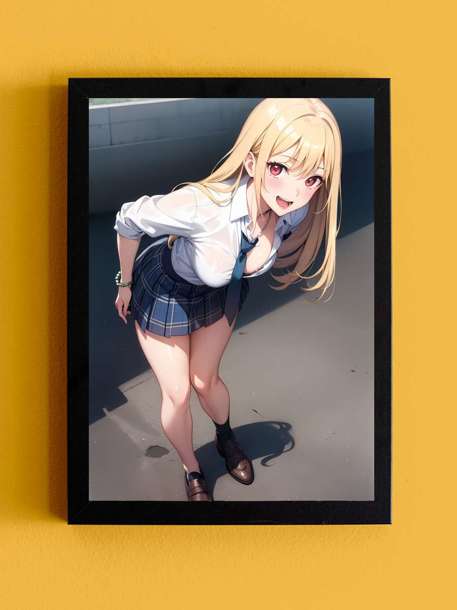 My Dress Up Darling Anime Anime Tablo Siyah Çerçeveli Yüksek Kalite Anime Duvar Poster Tablo - En İyi Fiyatlarla