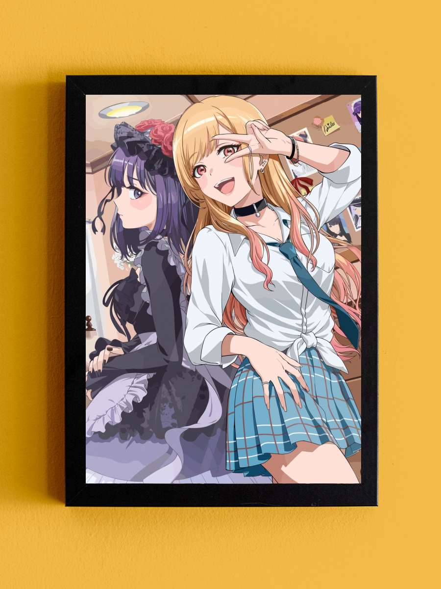 My Dress Up Darling Anime Tablo Siyah Çerçeveli Yüksek Kalite Anime Duvar Poster Tablo - En İyi Fiyatlarla