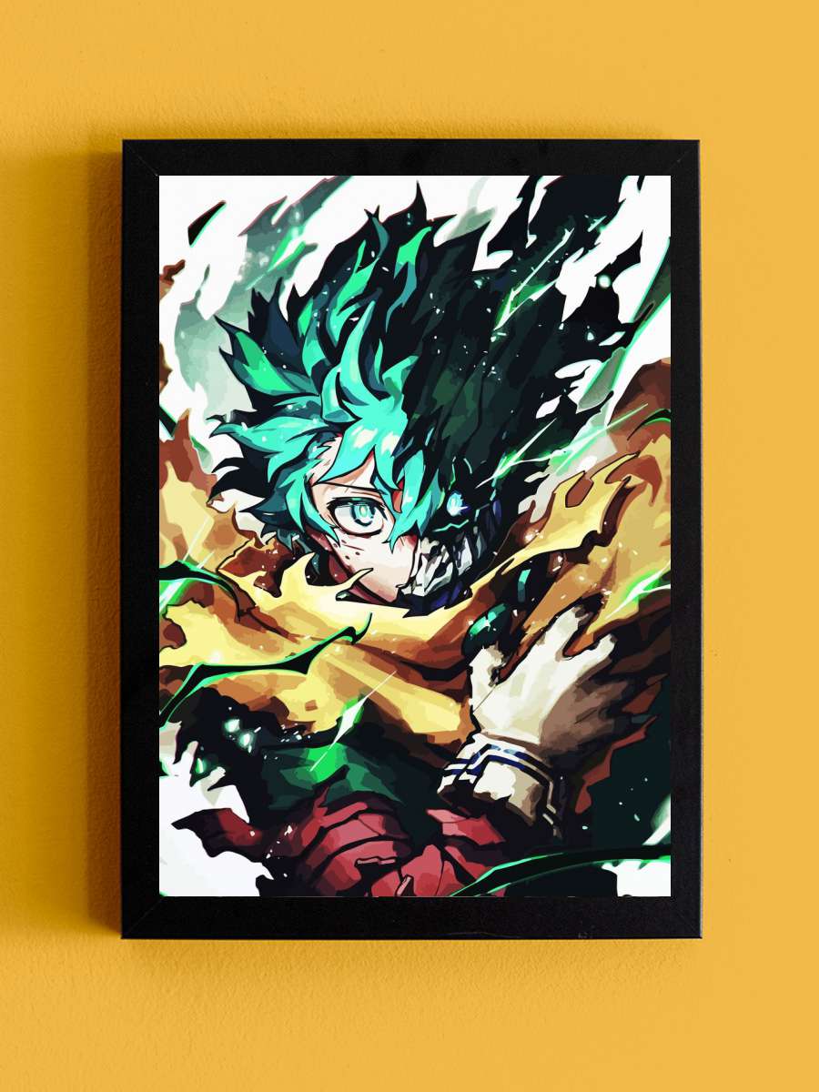 My Hero Academia Art Anime Tablo Siyah Çerçeveli Yüksek Kalite Anime Duvar Poster Tablo - En İyi Fiyatlarla