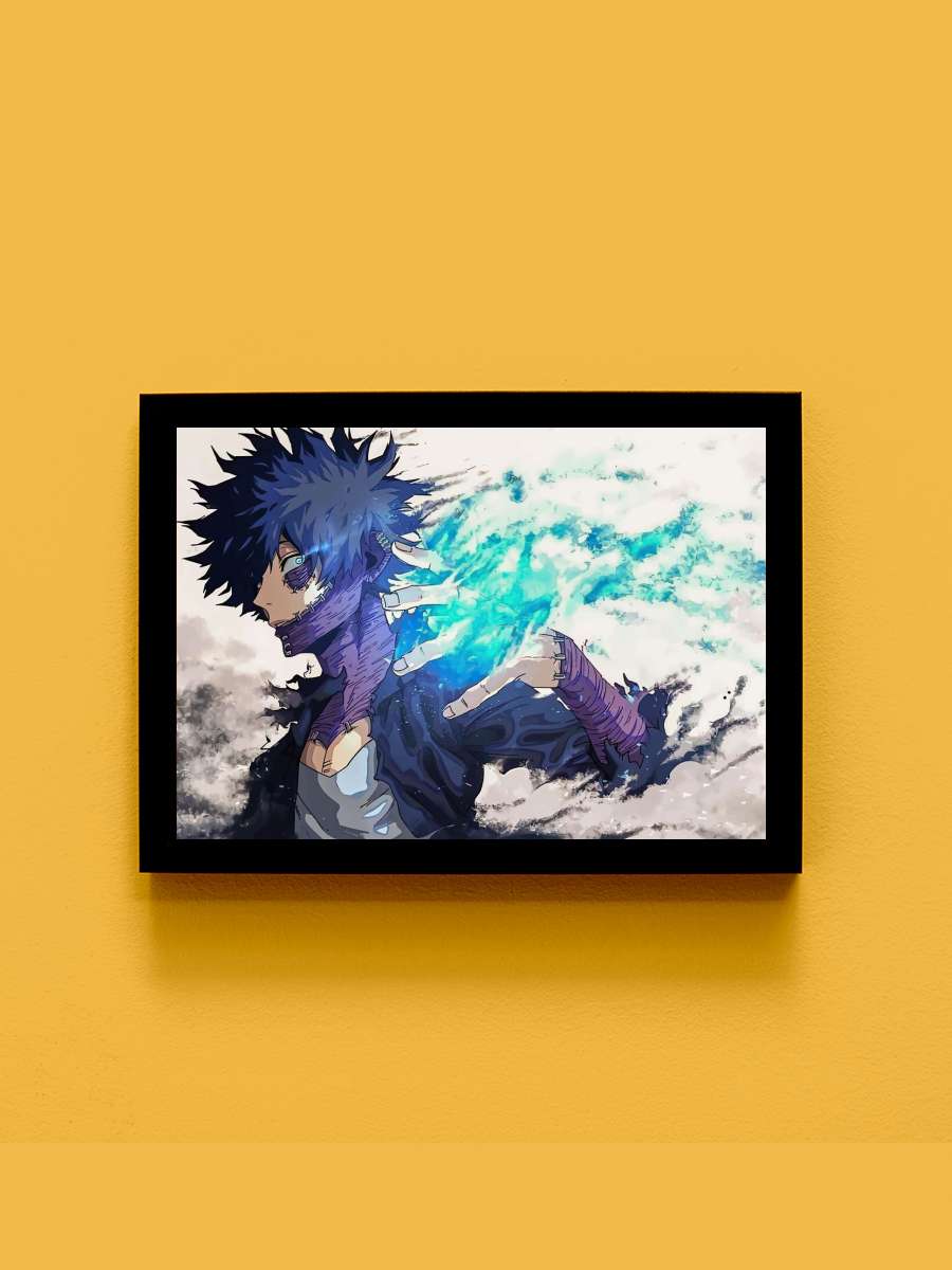 my hero academia dabi Anime Tablo Siyah Çerçeveli Yüksek Kalite Anime Duvar Poster Tablo - En İyi Fiyatlarla