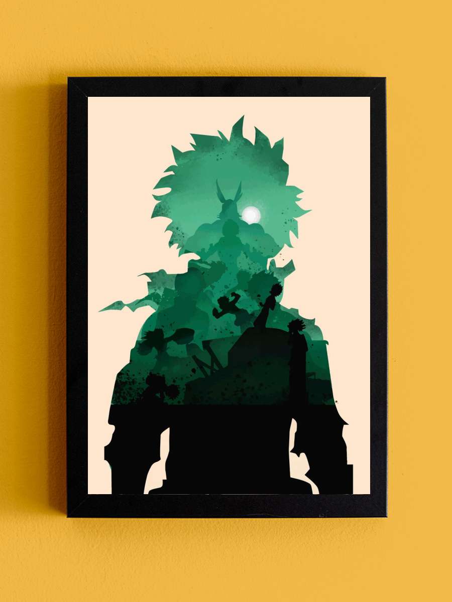 My Hero Academia Anime Tablo Siyah Çerçeveli Yüksek Kalite Anime Duvar Poster Tablo - En İyi Fiyatlarla