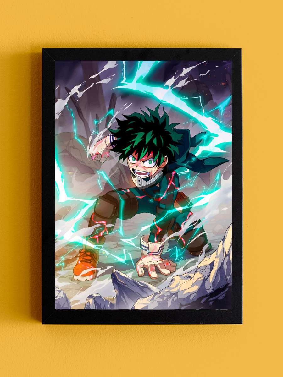 My Hero Academia Anime Tablo Siyah Çerçeveli Yüksek Kalite Anime Duvar Poster Tablo - En İyi Fiyatlarla