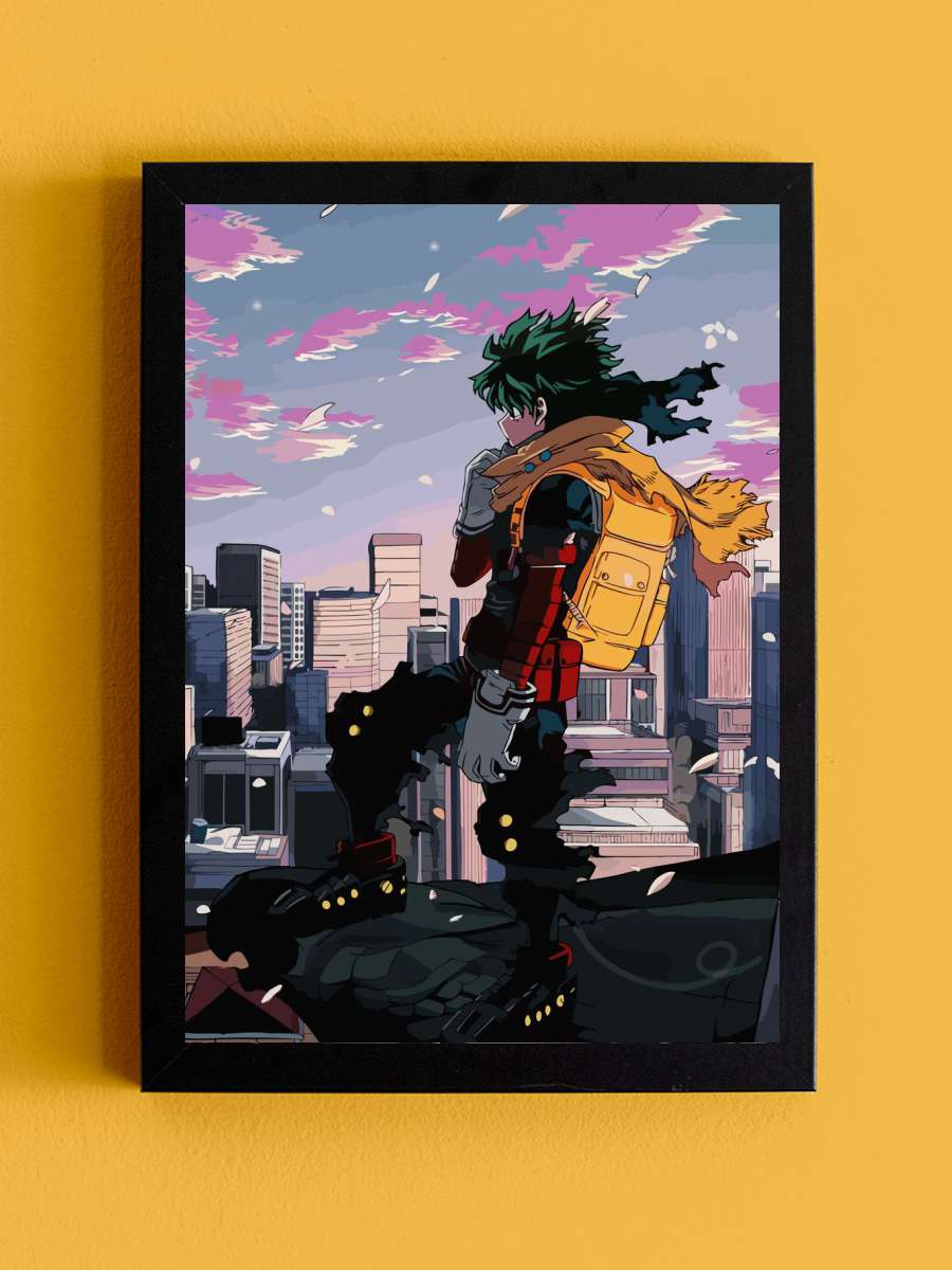 My Hero Academia Anime Tablo Siyah Çerçeveli Yüksek Kalite Anime Duvar Poster Tablo - En İyi Fiyatlarla