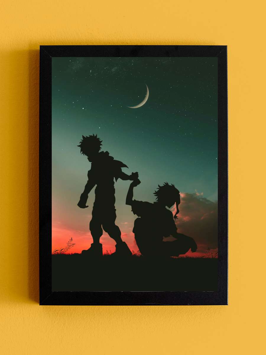 My Hero Academia Anime Tablo Siyah Çerçeveli Yüksek Kalite Anime Duvar Poster Tablo - En İyi Fiyatlarla