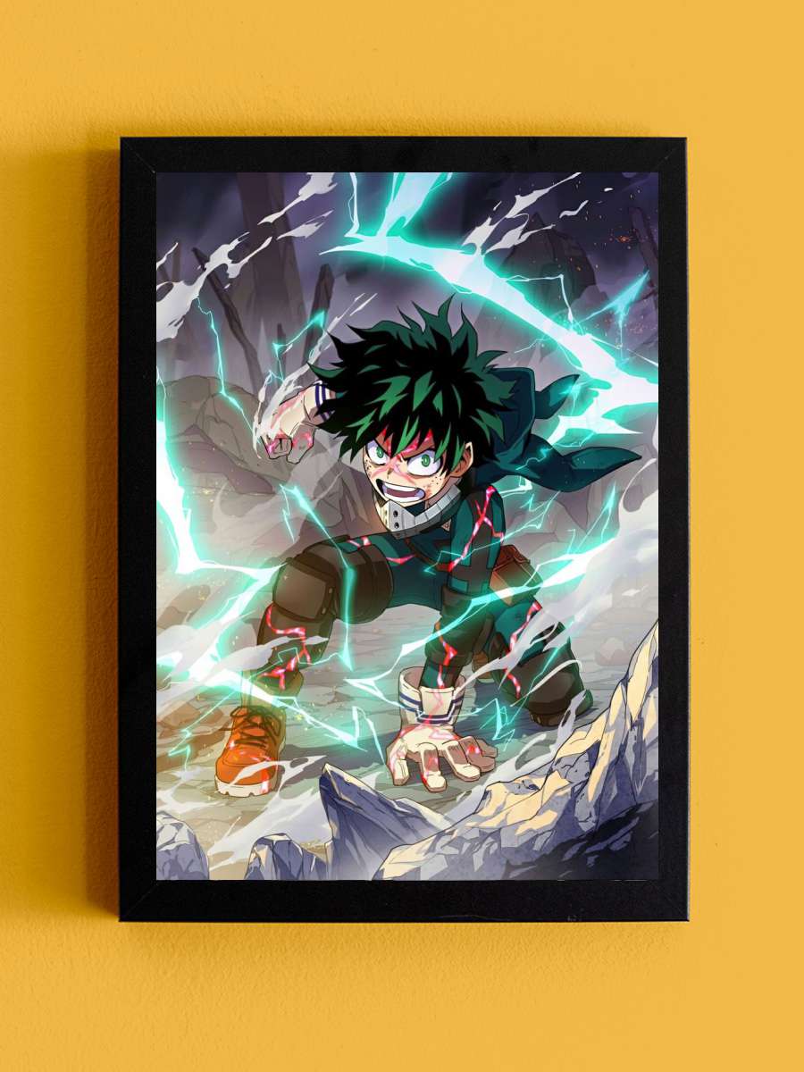 My Hero Academia Anime Tablo Siyah Çerçeveli Yüksek Kalite Anime Duvar Poster Tablo - En İyi Fiyatlarla