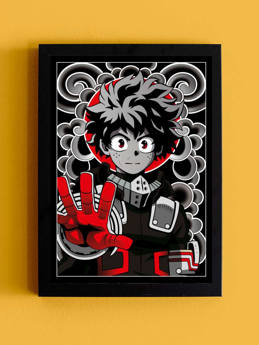 My Hero Academia Anime Tablo Siyah Çerçeveli Yüksek Kalite Anime Duvar Poster Tablo - En İyi Fiyatlarla