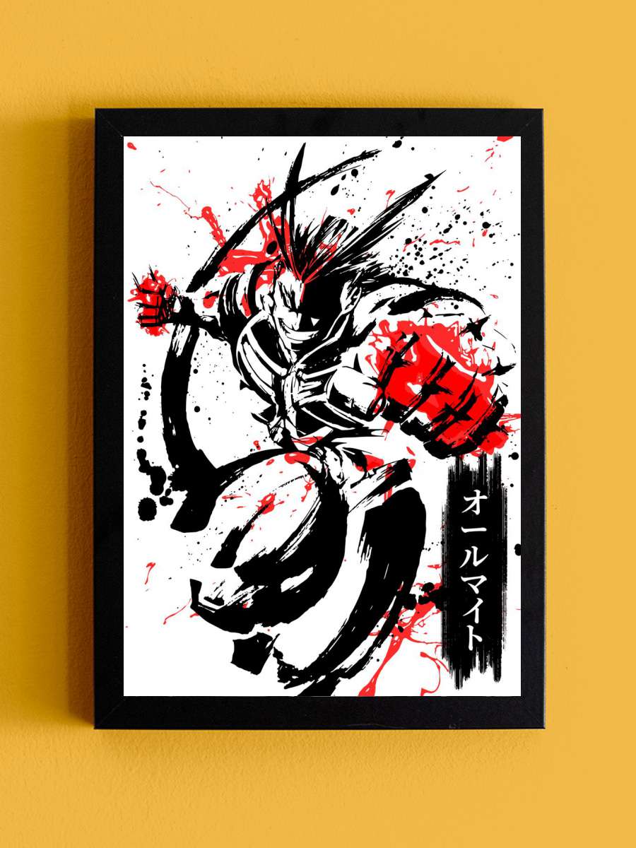 My hero academia Anime Tablo Siyah Çerçeveli Yüksek Kalite Anime Duvar Poster Tablo - En İyi Fiyatlarla