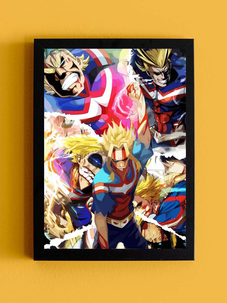 My Hero Academia Anime Tablo Siyah Çerçeveli Yüksek Kalite Anime Duvar Poster Tablo - En İyi Fiyatlarla