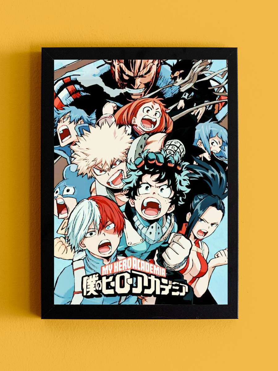My Hero Academia Anime Tablo Siyah Çerçeveli Yüksek Kalite Anime Duvar Poster Tablo - En İyi Fiyatlarla