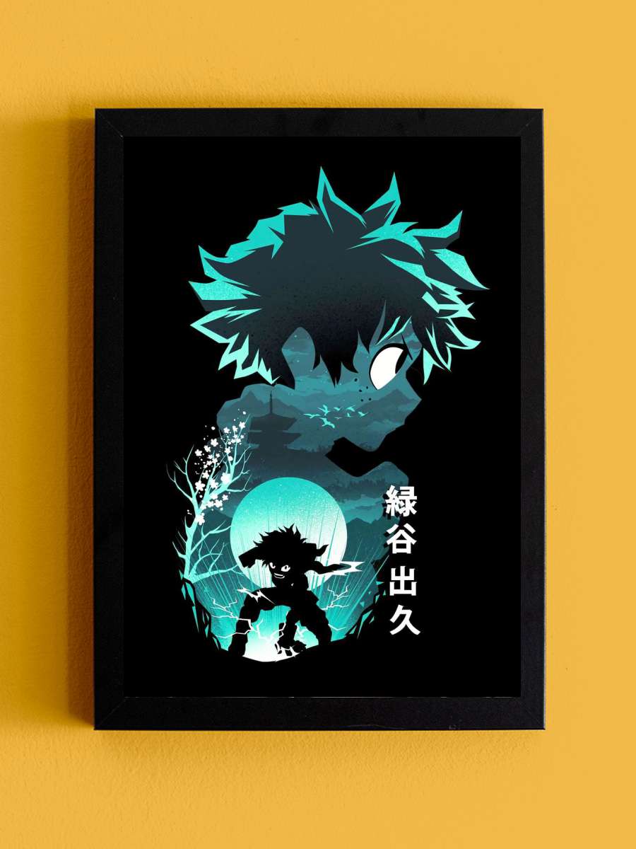 My Hero Academia Anime Tablo Siyah Çerçeveli Yüksek Kalite Anime Duvar Poster Tablo - En İyi Fiyatlarla