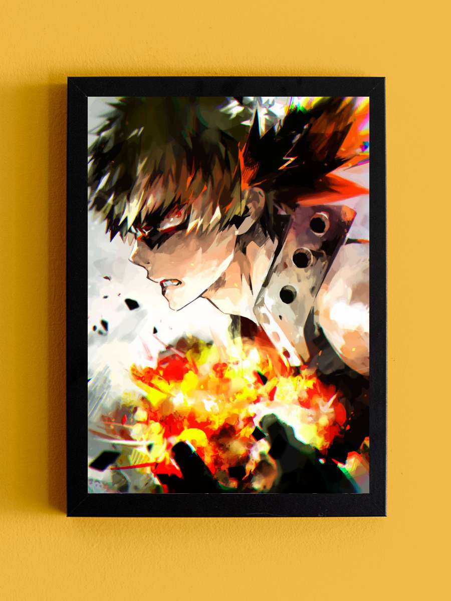 My Hero Academia Anime Tablo Siyah Çerçeveli Yüksek Kalite Anime Duvar Poster Tablo - En İyi Fiyatlarla