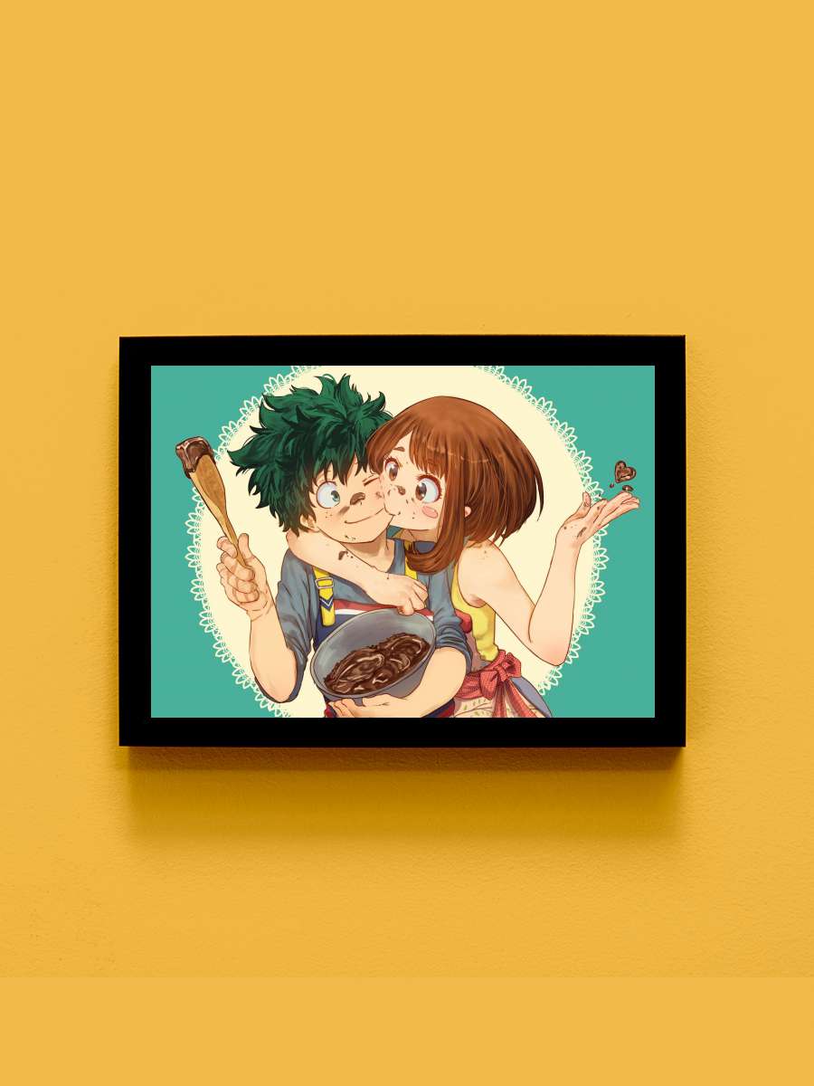 My Hero Academia Anime Tablo Siyah Çerçeveli Yüksek Kalite Anime Duvar Poster Tablo - En İyi Fiyatlarla