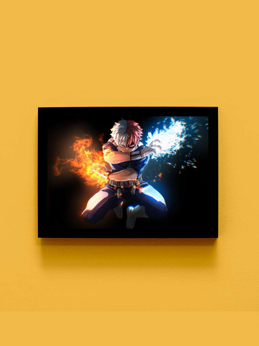 My Hero Academia Anime Tablo Siyah Çerçeveli Yüksek Kalite Anime Duvar Poster Tablo - En İyi Fiyatlarla