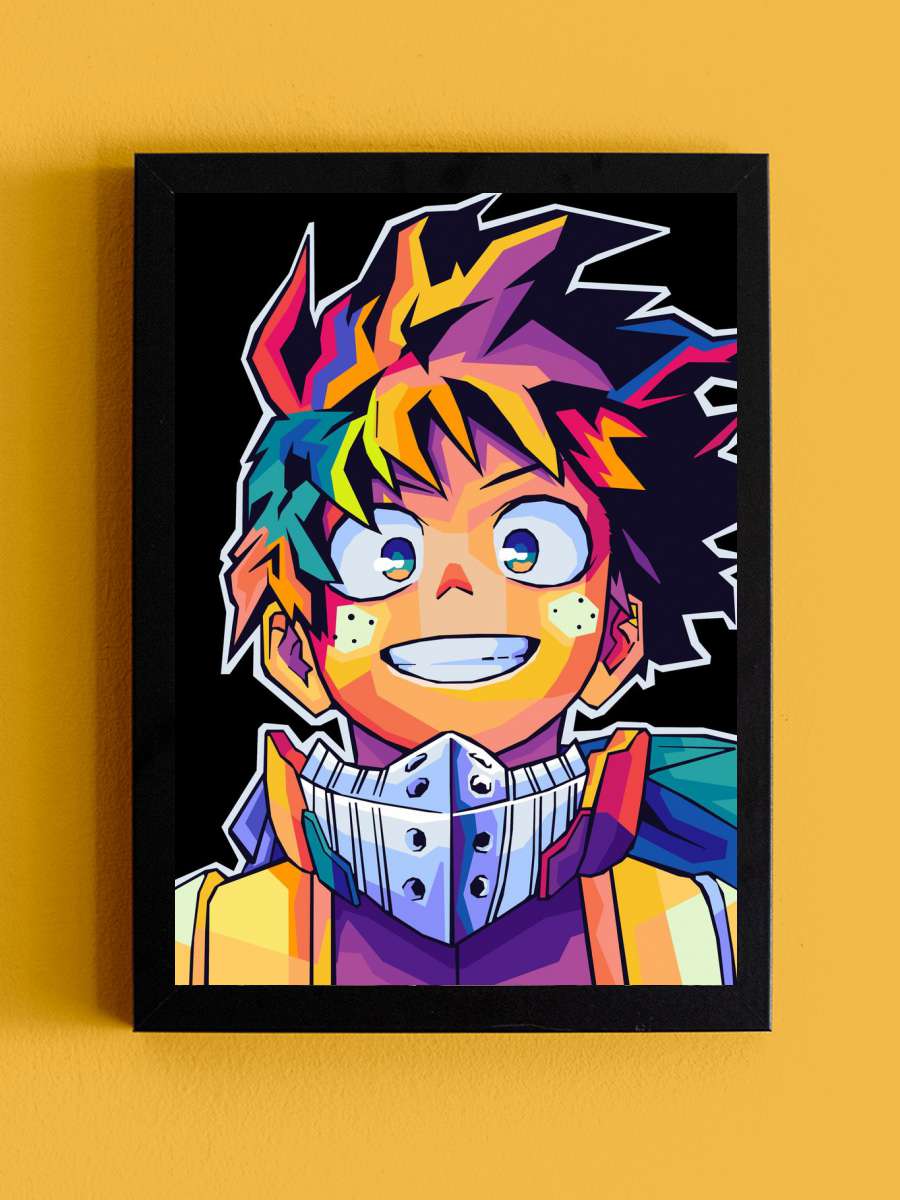My Hero Academia Wpap art Anime Tablo Siyah Çerçeveli Yüksek Kalite Anime Duvar Poster Tablo - En İyi Fiyatlarla