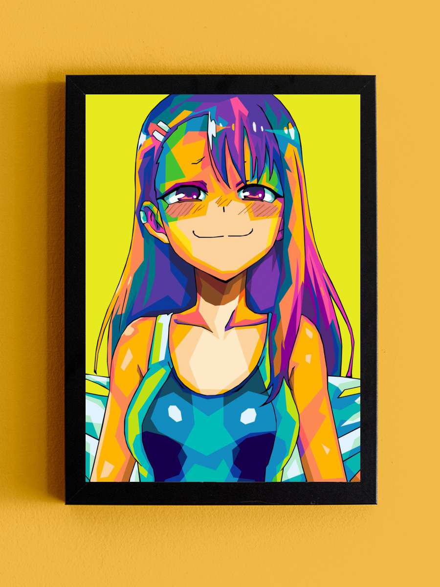 nagatoro Anime Tablo Siyah Çerçeveli Yüksek Kalite Anime Duvar Poster Tablo - En İyi Fiyatlarla