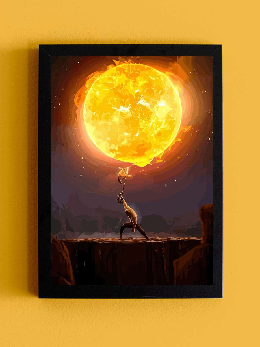 nanatsu no taizai escanor Anime Tablo Siyah Çerçeveli Yüksek Kalite Anime Duvar Poster Tablo - En İyi Fiyatlarla