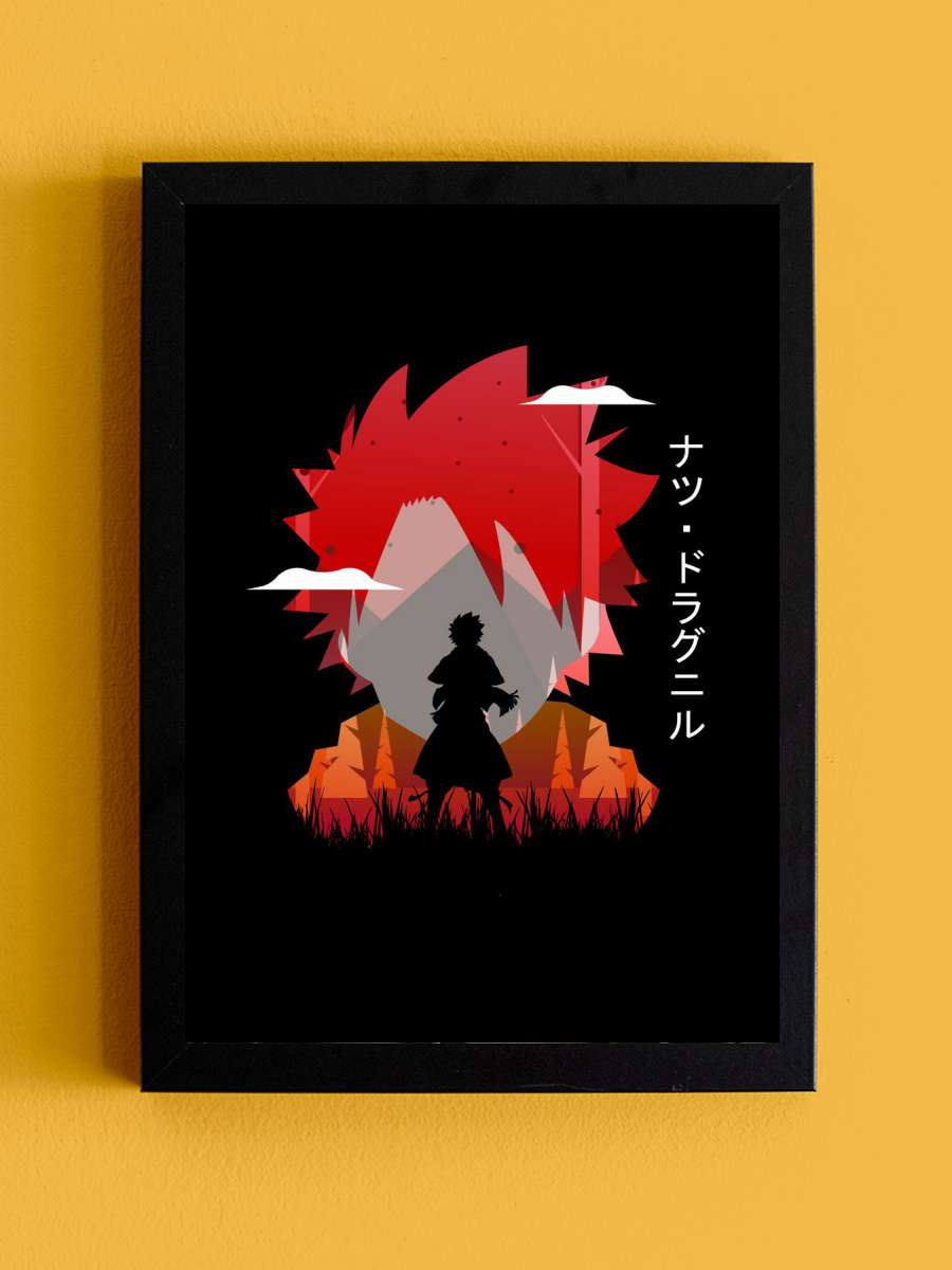 Natsu Fairy Tale Anime Tablo Siyah Çerçeveli Yüksek Kalite Anime Duvar Poster Tablo - En İyi Fiyatlarla