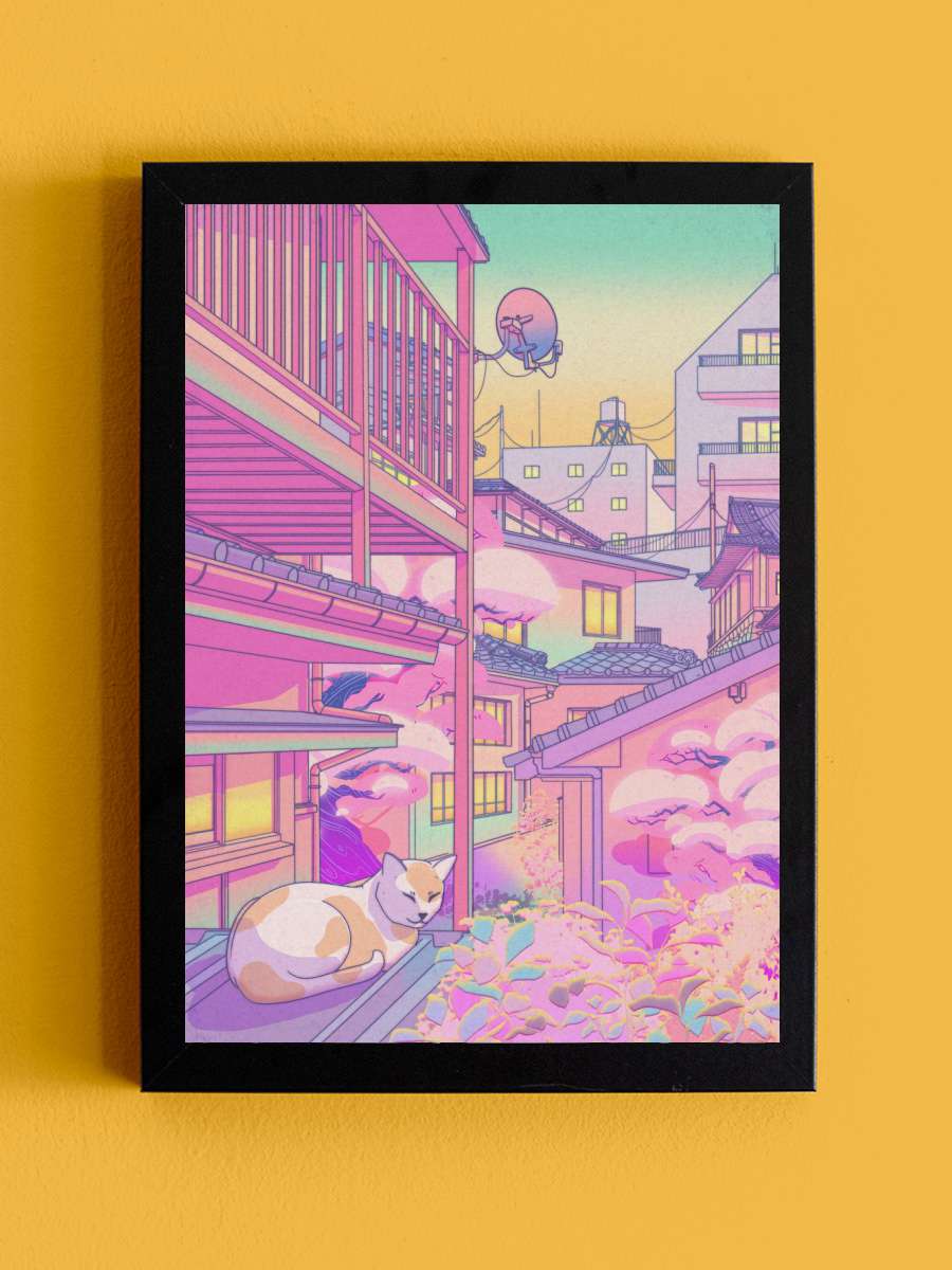 Nekosaki Anime Tablo Siyah Çerçeveli Yüksek Kalite Anime Duvar Poster Tablo - En İyi Fiyatlarla