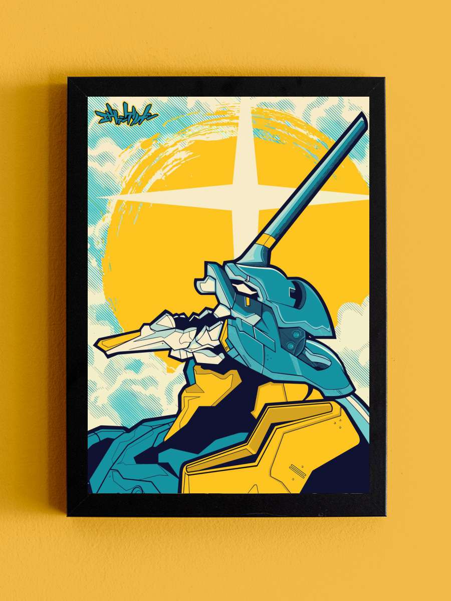 Neon Genesis Evangelion Anime Tablo Siyah Çerçeveli Yüksek Kalite Anime Duvar Poster Tablo - En İyi Fiyatlarla