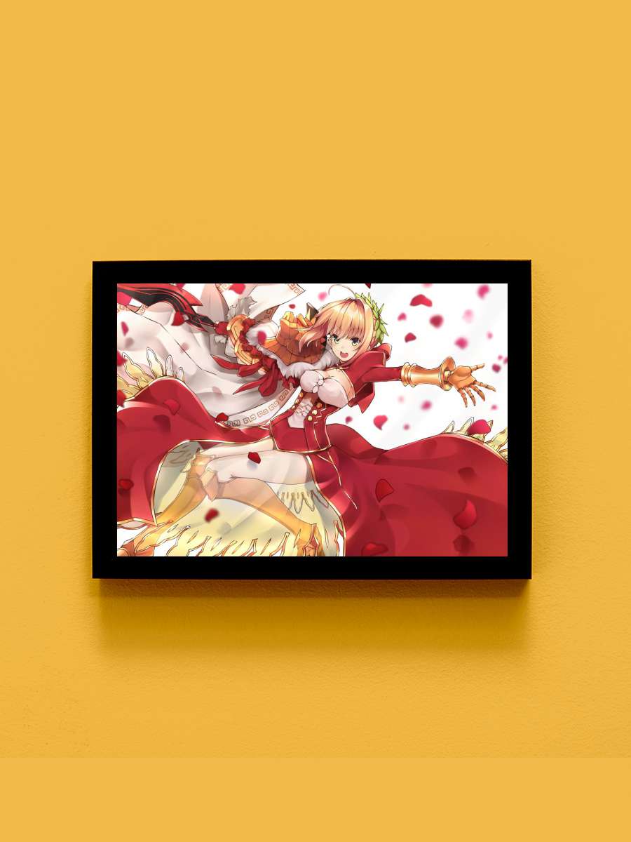 Nero Claudius Anime Tablo Siyah Çerçeveli Yüksek Kalite Anime Duvar Poster Tablo - En İyi Fiyatlarla