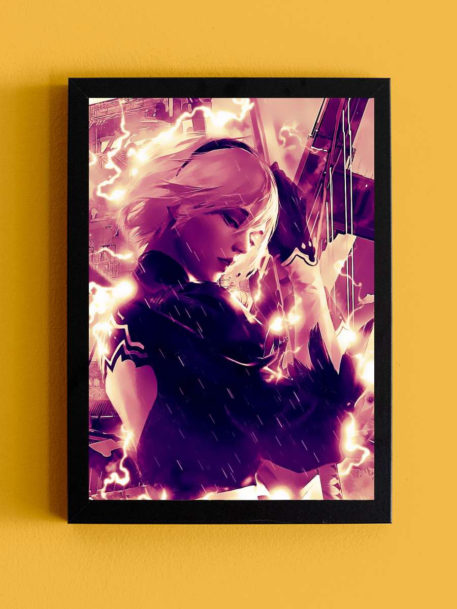 Nier Automata Anime Tablo Siyah Çerçeveli Yüksek Kalite Anime Duvar Poster Tablo - En İyi Fiyatlarla