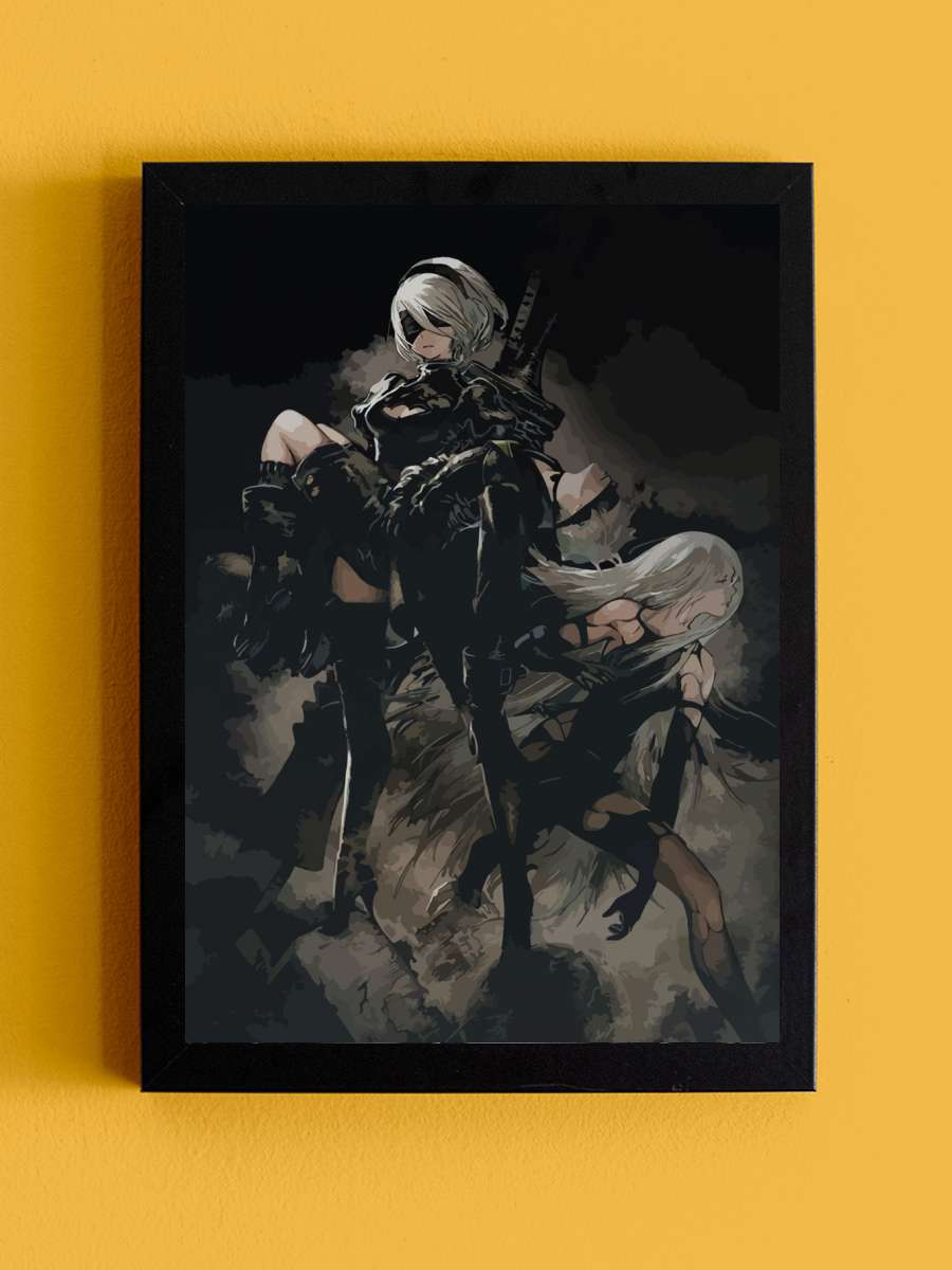 Nier  Anime Tablo Siyah Çerçeveli Yüksek Kalite Anime Duvar Poster Tablo - En İyi Fiyatlarla