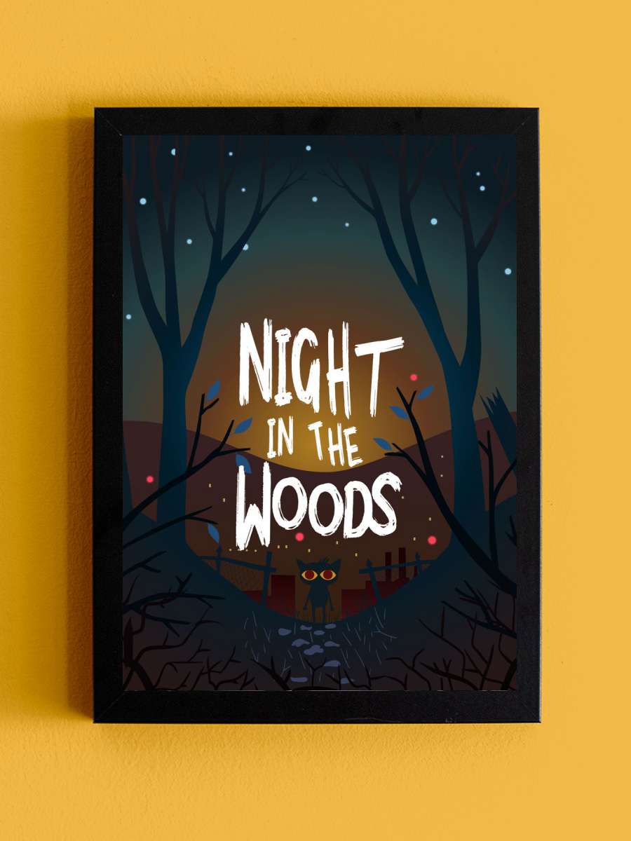 Night In The Woods Anime Tablo Siyah Çerçeveli Yüksek Kalite Anime Duvar Poster Tablo - En İyi Fiyatlarla