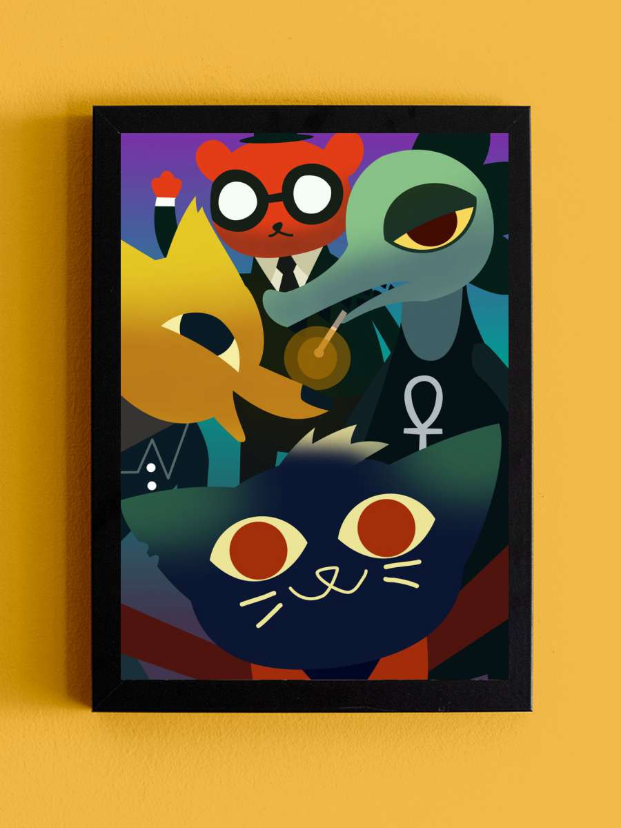 Night In The Woods Anime Tablo Siyah Çerçeveli Yüksek Kalite Anime Duvar Poster Tablo - En İyi Fiyatlarla