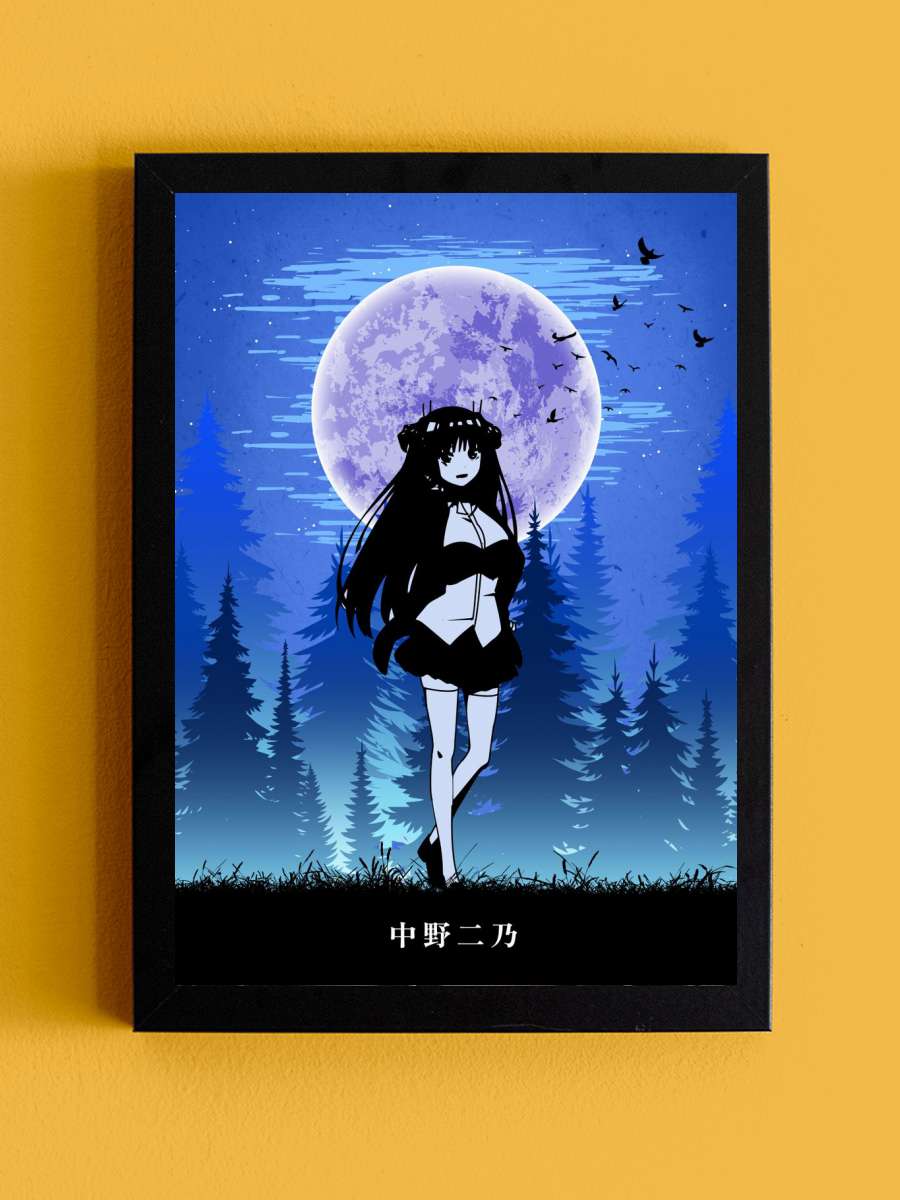 Nino Nakano Anime Tablo Siyah Çerçeveli Yüksek Kalite Anime Duvar Poster Tablo - En İyi Fiyatlarla