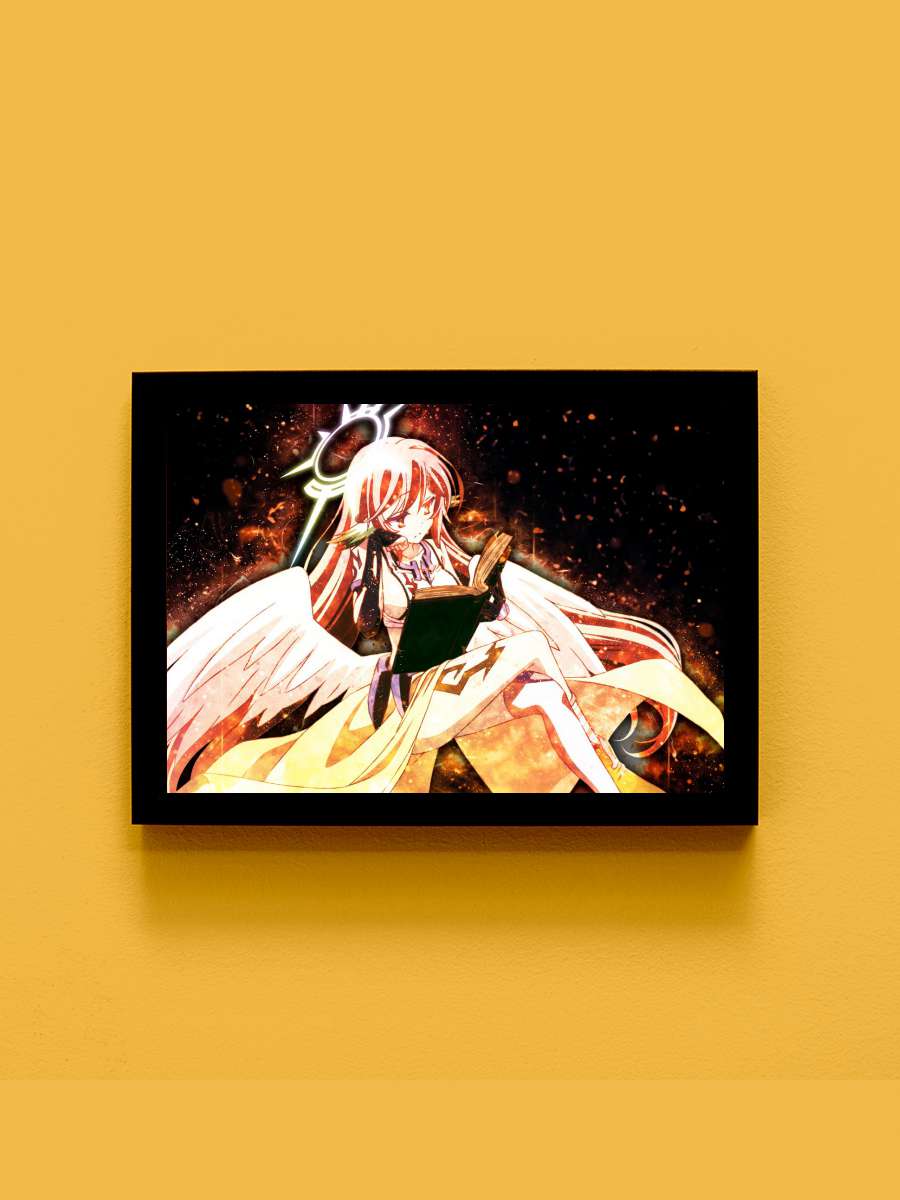No Game No Life Anime Tablo Siyah Çerçeveli Yüksek Kalite Anime Duvar Poster Tablo - En İyi Fiyatlarla